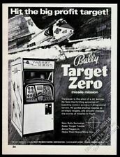 1971 Bally Target Zero coin-op arcade game machine photo vintage trade print ad