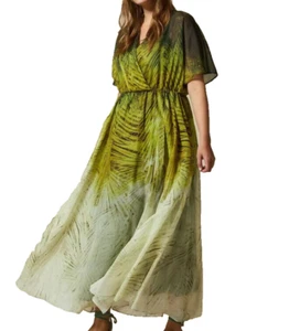 MARINA RINALDI π COTTON-SLK Dress PLUS size 29-US 20W_ IT58_ DE50_GB24_ FR54 - Picture 1 of 24