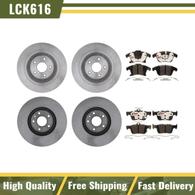 Подходит для Lincoln MKZ 2013 2014 2015 2016 передние задние тормозные диски и гибридные тормозные колодки - Изображение 1 из 4