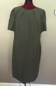 Escada Sport Women' Virgin Wool Sheath Dress Gray Size 46 US XL - Picture 1 of 13