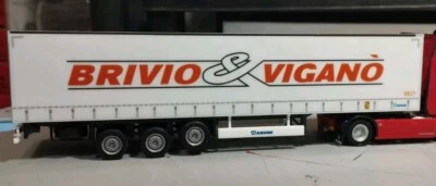 Semirimorchio Brivio & Viganò centinato Krone base Herpa 1/87 - Immagine 1 di 4