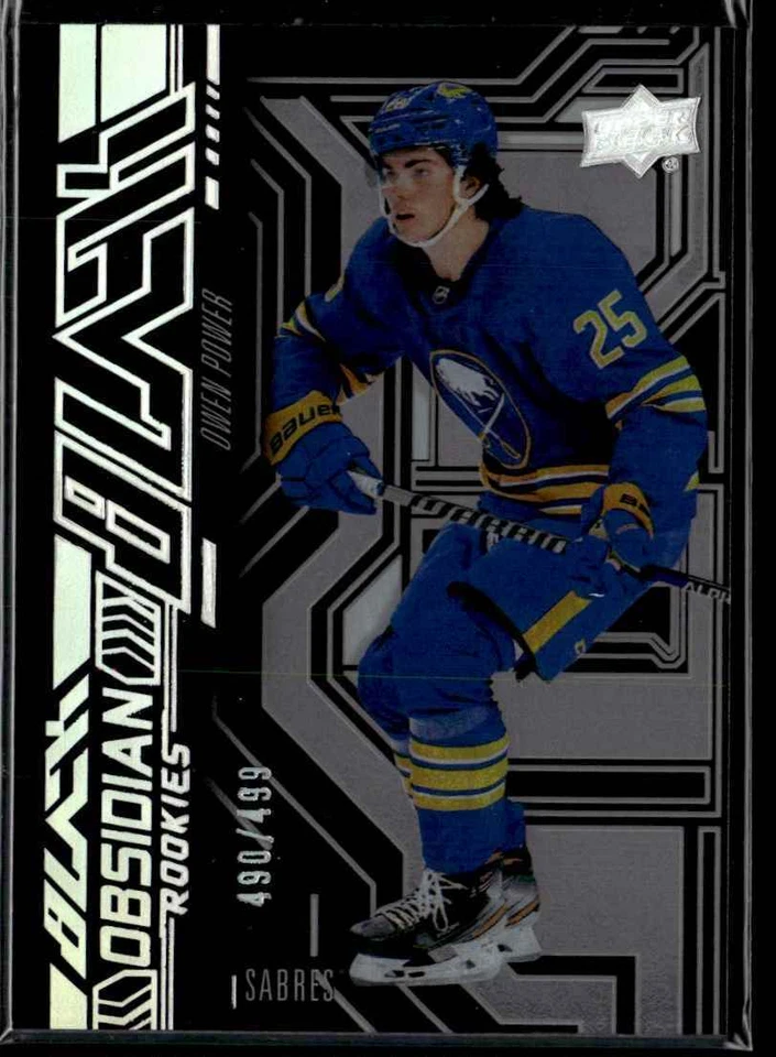2022-23 SPx UD Black Obsidian Rookies Owen Power 490/499 #OR-1 SM@JFC1 - Image 1 of 2
