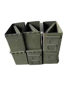 6 PACK – ORIGINAL .50 CALIBER 5.56MM AMMO CAN M2A1 50CAL METAL AMMO CAN – USED - Picture 1 of 1