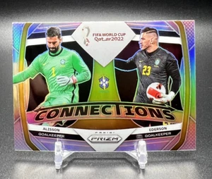2022 Prizm FIFA World Cup Qatar ALISSON EDERSON Connections Silver #16 Brazil - Picture 1 of 2