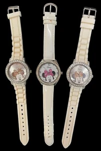 Disney Minnie Mouse Watch Lot Accutime Rhinestones  - Picture 1 of 10