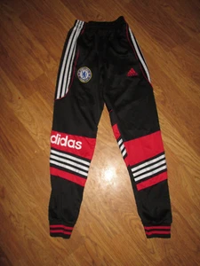 Boys ADIDAS  CHELSEA FOOTBALL CLUB athletic jogger soccer pants sz L Lg - Picture 1 of 1