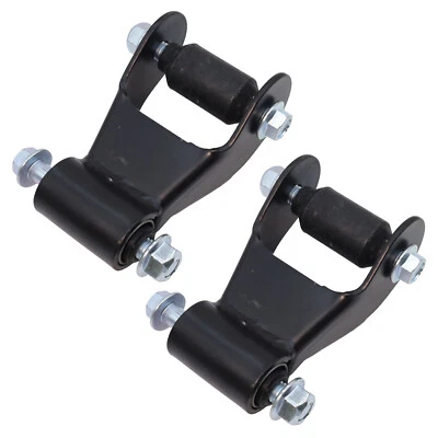 Set 2 New Rear Leaf Spring Shackles For FORD F-150 HERITAGE F-250 LOBO 97-11 Foto 1 de 4