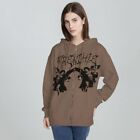 Y2K Loose Sweatshirt Zip Up Gothic Streetwear  Winter