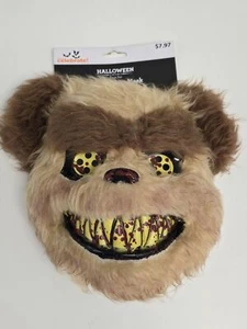 Scary Bloody TEDDY Bear Brown Spirit Halloween Mask Costume NEW - Picture 1 of 5