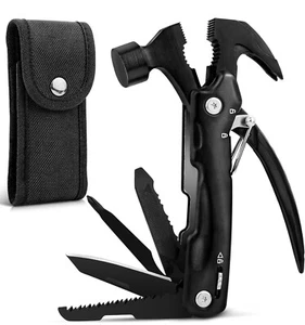 Hammer Multi Tool Camping Accessories Survival Gear Multi Tools With Nylon Case - Picture 1 of 6