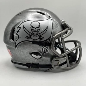 Tampa Bay Buccaneers Custom Stainless Steel Hydro-Dipped Mini Football Helmet - Picture 1 of 3