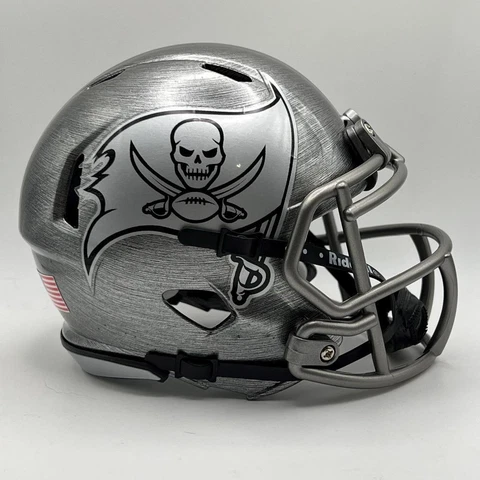 Tampa Bay Buccaneers Custom Stainless Steel Hydro-Dipped Mini Football Helmet Cover