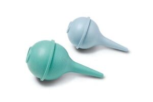 Nasal Aspirator and Ear Wax Bulb Syringes 2 oz Blue, 3 oz Green Combo Pack