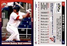 Bubba Bell 2008 Grandstand Portland Sea Dogs #NNO Card *AutographDen*
