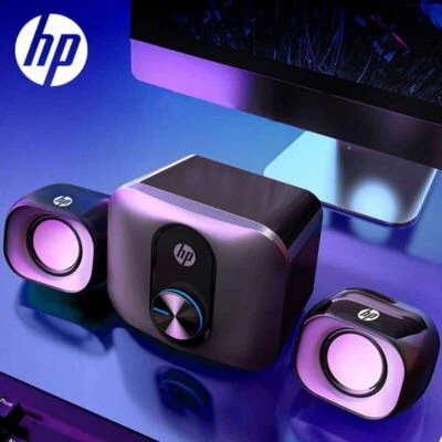 HP Wired Mini Multimedia 2.1 Speaker with Subwoofer for PC Phone Tablet TV - Image 1 of 4