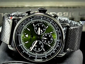 RELOJ INVICTA CHASE DURER CDW-0154 FLIGHT COMMANDER JAPNES CRONO VERDE MILITAR - Imagen 1 de 13