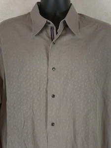 Robert Graham Men's Dress Shirt Long Sleeve Flip Cuff Sz XL - Picture 1 of 10