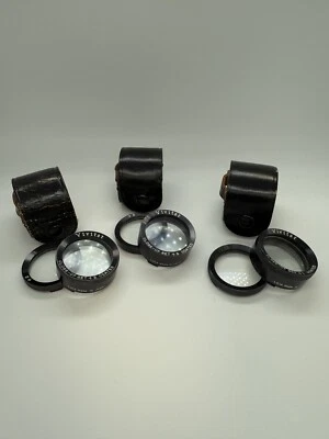 Vivitar TLR Close Up Filter Lenses +1 +2 +3 Rollei Rolleiflex Lens Set - Image 1 of 4