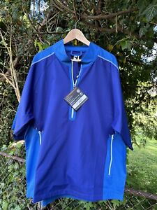 NEW! Men’s FootJoy Sport Short Sleeve Twilight & Blue Marlin Golf Windshirt XL