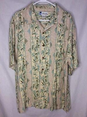 Camisa Hawaiana Azul Isla Para Hombres XL Estampado Floral Camp Resort #1859 Foto 1 de 4