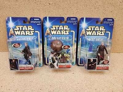 Star Wars Attack of the Clones Action Figure Lot (3) Count Dooku, Anakin, Yoda - Image 1 of 4