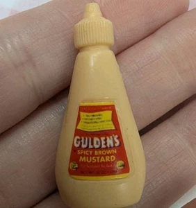 Muñeca Barbie Guldens Spicey Marrón Mostaza Casa de Muñecas Cocina Decoración Miniatura  - Imagen 1 de 8