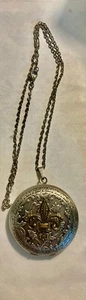 Fleur de Lis Silver Tone Locket/22in chain - Picture 1 of 4