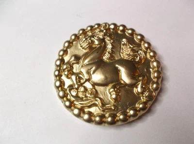 独特金色黑色 Opsidien 马吊坠护身符好运健康爱情 — 第 1/4 张图片