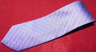 CORBATA CON MOTIVO DE PUNTOS MORADOS/AZULES/AMARILLOS BROOKS BROTHERS HECHA EN EE. UU. - CORBATAS DE DISEÑADOR Foto 1 de 3