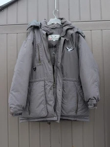 Large Men's Gray Triple Fat Goose Cargo Jacket - Picture 1 of 11