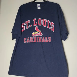 Camiseta de béisbol vintage 2000 St Louis Cardinals logotipo 7 talla 2XL MLB azul - Imagen 1 de 5
