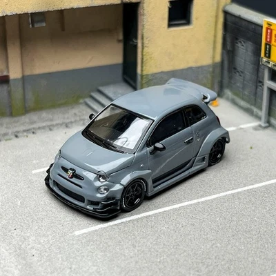 Modelo de coche de aleación gris Abbas Abarth 595 MINIGT 1:64 # 995 Foto 1 de 4