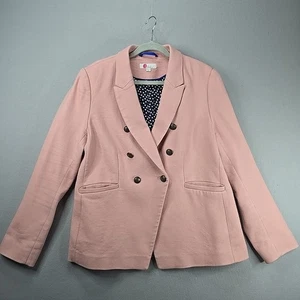 Boden Womens Double Breasted Blazer Jacket US 16 Pink Smart Tailored Office - Picture 1 of 10