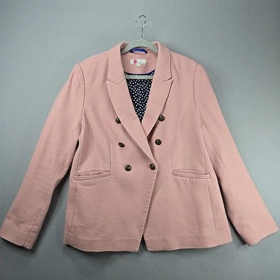 Boden Womens Double Breasted Blazer Jacket US 16 Pink Smart Tailored Office - Image 1 of 4