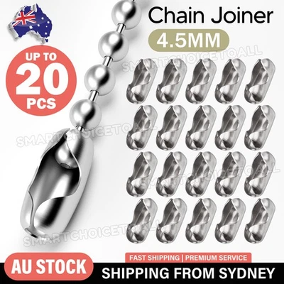 UP 20x Roller Blind Ball Chain Cord Connector Joiner Vertical Roman Holland Part - image 1 of 4