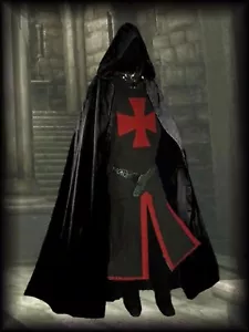 Medieval Knight Cloak & Tabard Crusader Costume Cape/Hood Reenactment LARP SCA - Picture 1 of 15