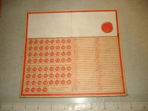 Old Punch Card Trade Stimulator BLANK Girl's Names NOS - Picture 1 of 1