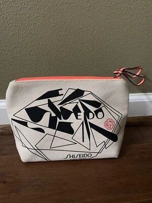 Shiseido Ginza Tokyo Cosmetic Toiletries Makeup Canvas Bag - Image 1 of 2