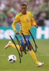 SWEDEN, HELSINGBORGS & SWANSEA: MARTIN OLSSON SIGNED 6x4 ACTION PHOTO+COA - Picture 1 of 1