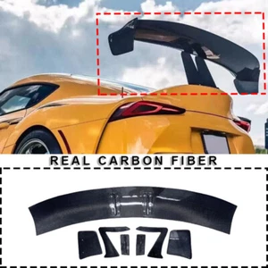 Carbon Fiber Rear Trunk Spoiler Wing For Toyota Supra A90 A91 MK5 GR 2020 -2023 - Picture 1 of 10