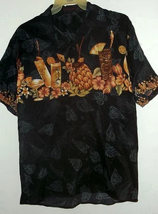 NEW JUNGLE COCKTAILS HAWAIIAN SHIRT  MAI TAI PINA COLATA sz S M L XL - Picture 1 of 5