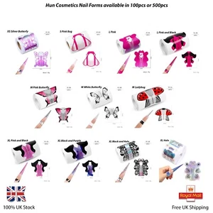 Nail Forms Building Gel Acrylic Polygel Sticker Extension 100-500 pcs π₯ SALE π₯ - Picture 1 of 13