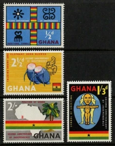 Ghana 1959 Sc#42/45 - 2nd Anniversary of Independence Set of 4 Stamp Mint MNH XF - Picture 1 of 2