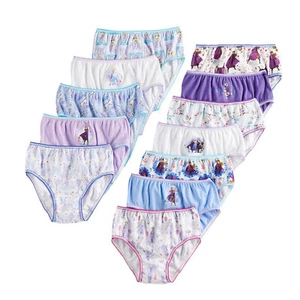 12-pk Disney Frozen II Underwear Briefs Girls 100% Cotton Multicolors SIZE 6 - Picture 1 of 5