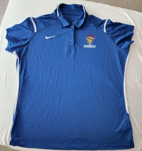 Nike FIBA Eurobasket 2017 Blue Womens XXL Dri-Fit Polo NEW - Picture 1 of 3