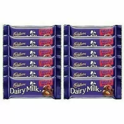 Cadbury Dairy Milk Fruit And Nut Chocolate Bar, 36g (Pack Of 12) FREE SHIPPING. • 46.38$