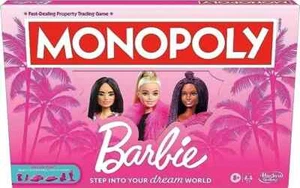 Monopoly: Barbie Edition Brettspiel, Alter 8+, 2-6 Spieler, lustige Familienspiele für - Bild 1 von 6