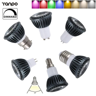 Colorful GU10 E27 10W Dimmable LED Spotlight Bulb  E14 B22 MR16 High Power Lamps - Image 1 of 4