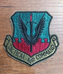USAF Air Force Tactical Air Command TAC Insignia Badge Patch Subdued Obsolete B9 - Picture 1 of 2