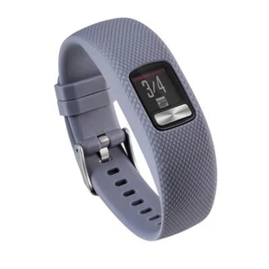 Cinturino di ricambio in silicone strutturato per VivoFit 4 uomo donna (grigio) - Zdjęcie 1 z 4
